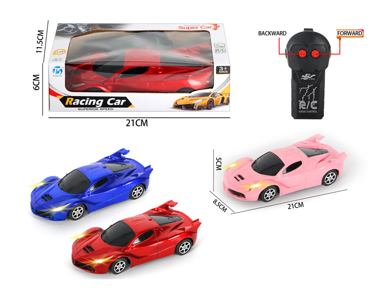 2Ch R/C Transparent Ferrari With Light