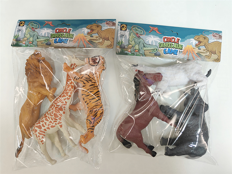 3Pcs Pvc Large Animals Toy Set