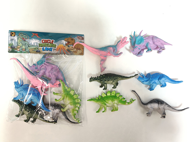 6Pcs Pvc Dinosaur Toy Set