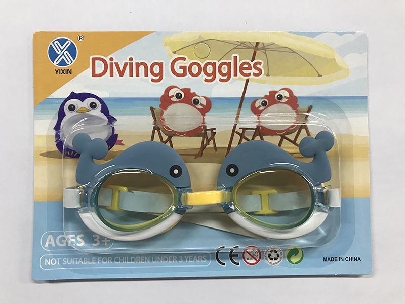 Cartoon Whale Diving Goggles