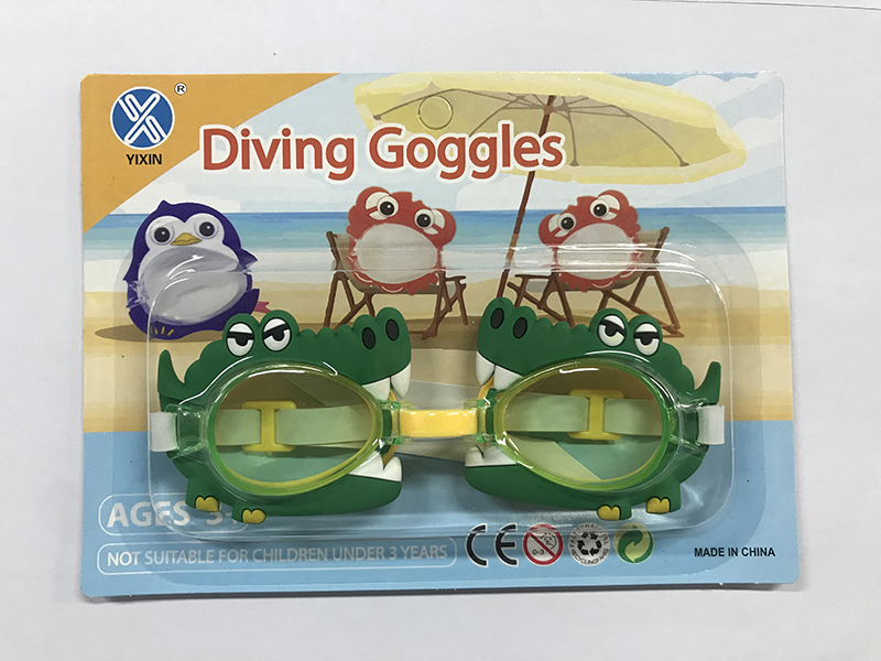 Cartoon Crocodile Diving Goggles