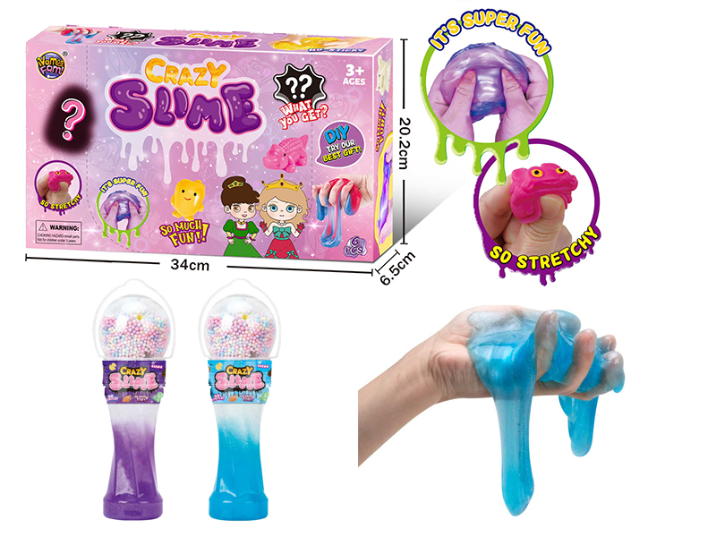 Microphone Bottle Foam Slime 6pcs