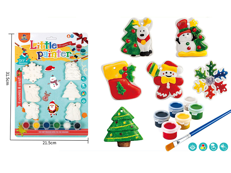 Plaster Coloured Drawing - Christmas Series