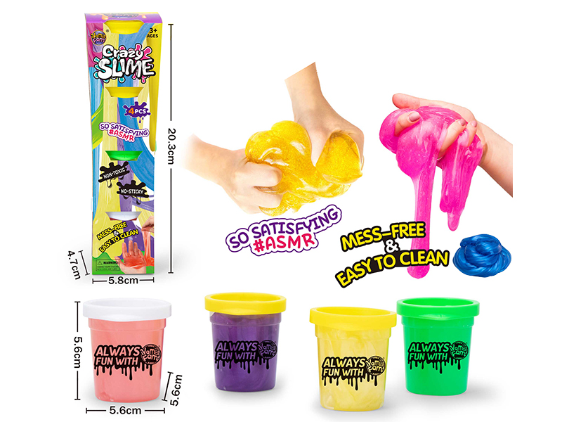 1oz Cup 4 Colors Glitter Powder Crystal Clay