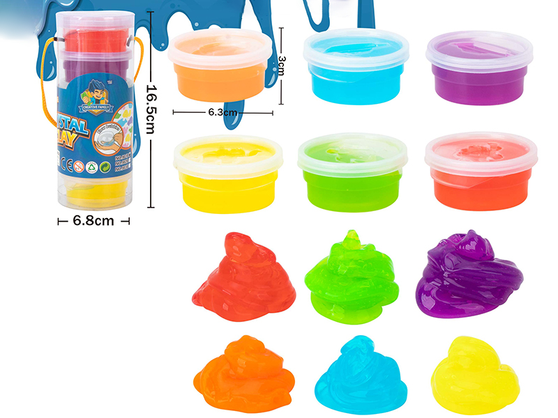 6 Colors Crystal Clay