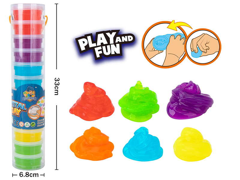 12 Colors Crystal Clay