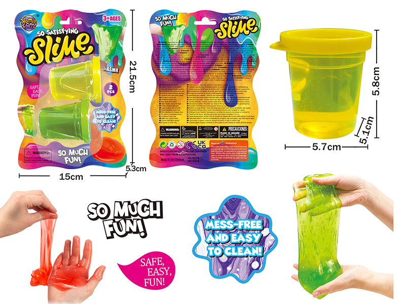 1oz Cup Crystal Clay 2pcs