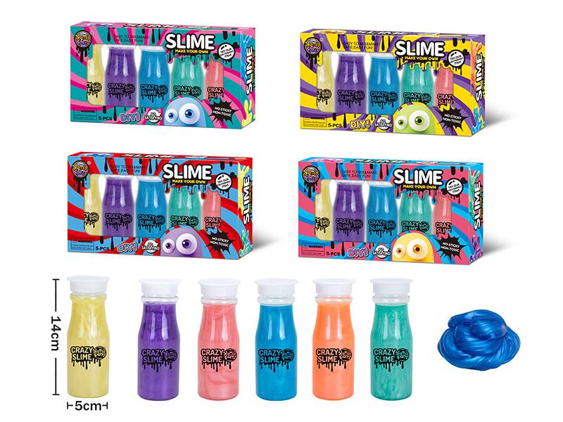 Milk Bottle Crystal Clay 5pcs