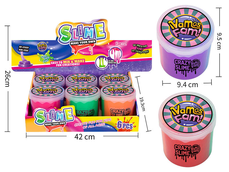 3 Colors Crystal Clay 6pcs