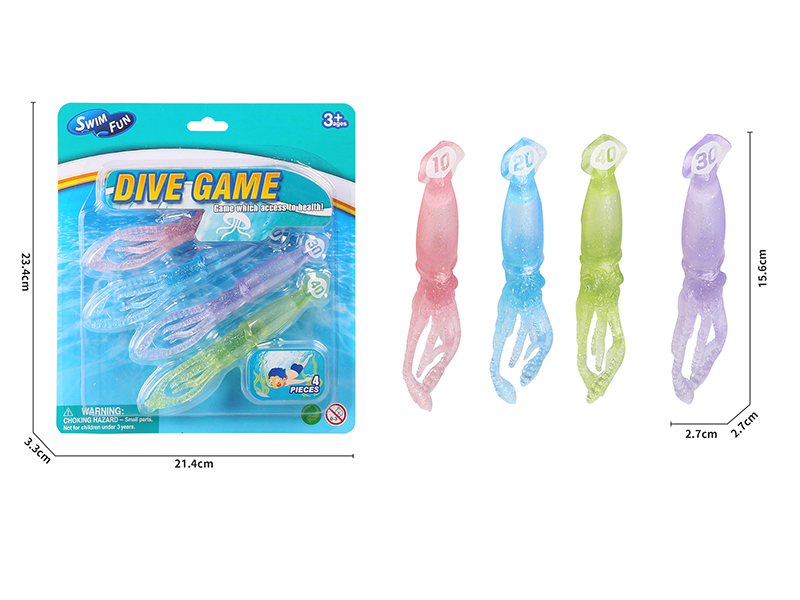 Transparent Squid Diving Toys