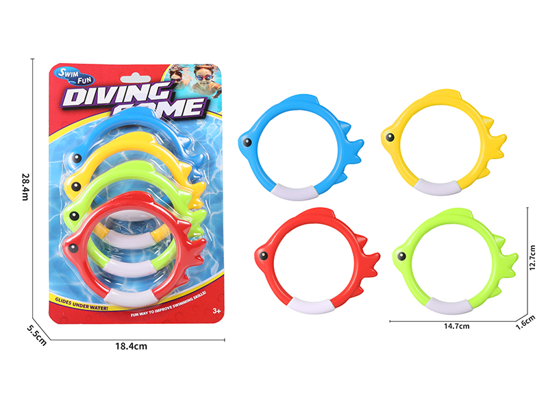 Underwater Fish Rings Diving Toys