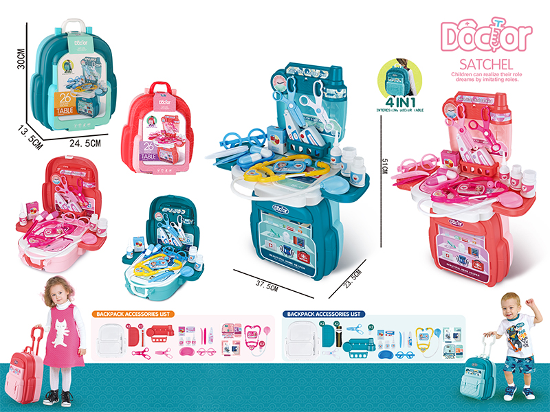 26PCS Doctor Toy Backpack