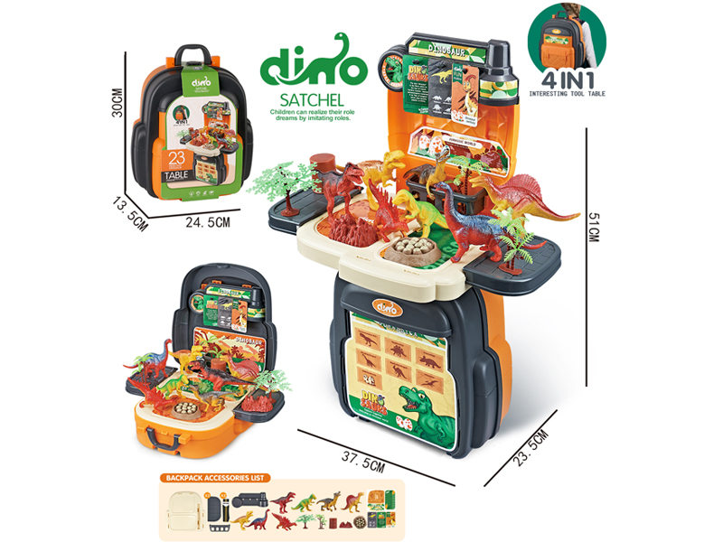 23PCS Dinosaur Toy Backpack