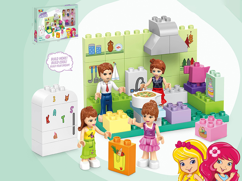 Fashion Girl - Happy Kitchen Building Blocks 49pcs
