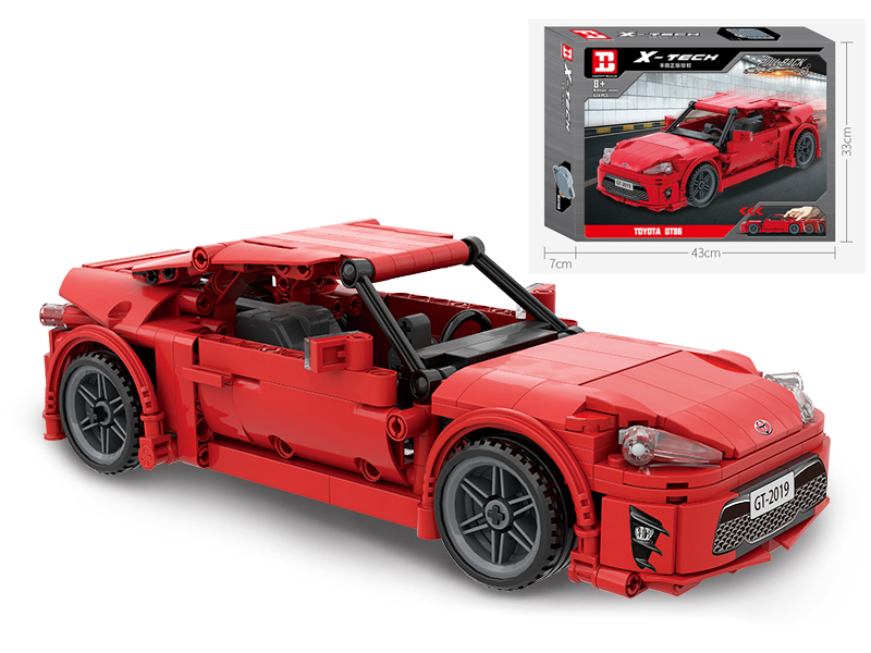 534PCS Toyota Gt86 Pull Back Vehicle Building Blocks