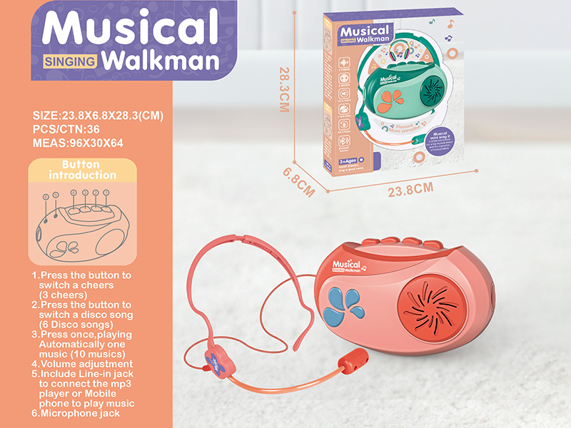 Musical Walkman With Headset