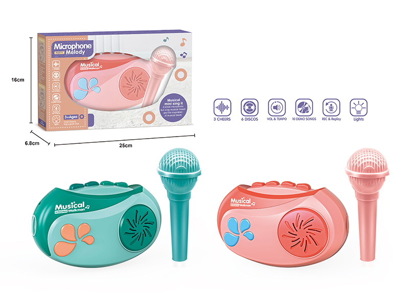 Musical Walkman + Microphone(Without Bluetooth)