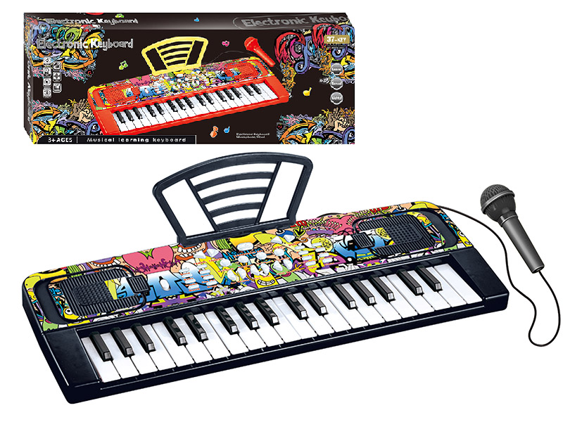 37 Key Multifunctional Electronic Organ With Microphone