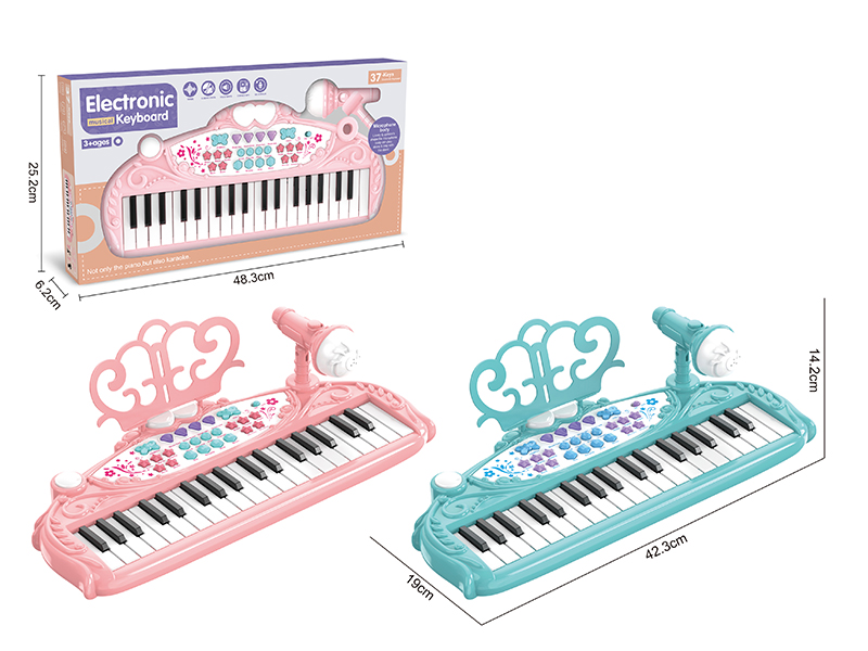 37 Key Multifunctional Electronic Organ With Microphone,Without MP3 Line,Transformer