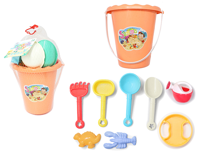 Wheat Straw Sand Bucket Set(9pcs)