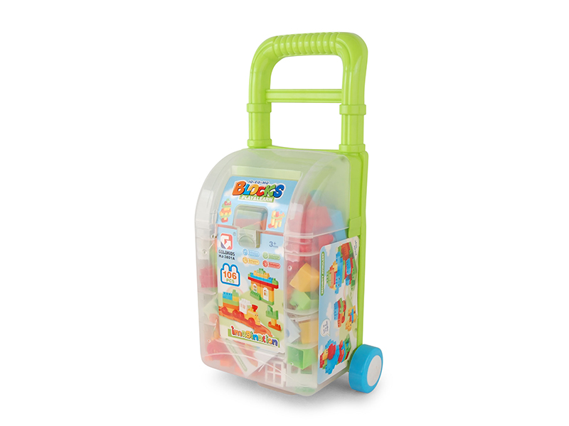 106PCS Pull Rod Box Building Blocks