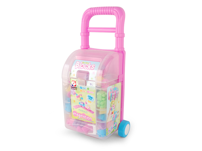 106PCS Pull Rod Box Building Blocks