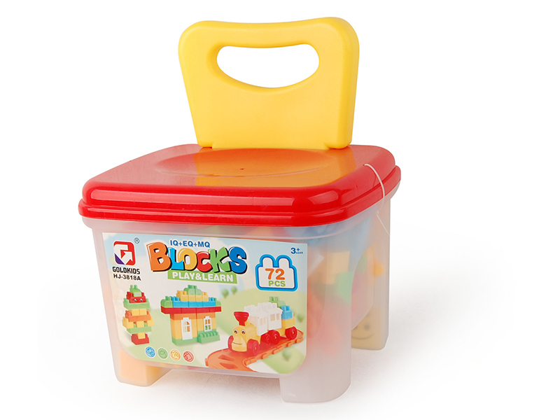 72PCS Storage Chair Building Blocks