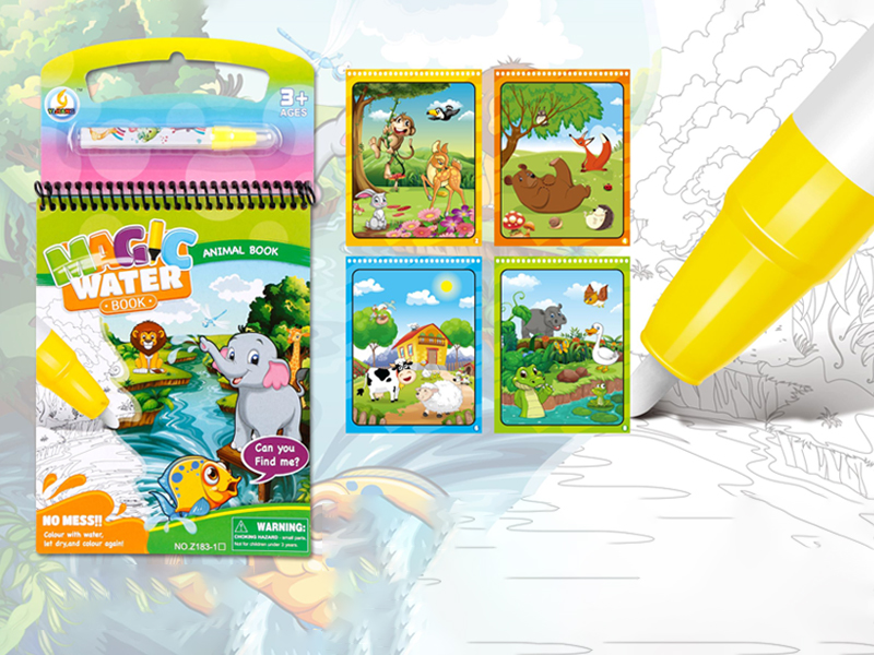 Animal World Water Painting Book