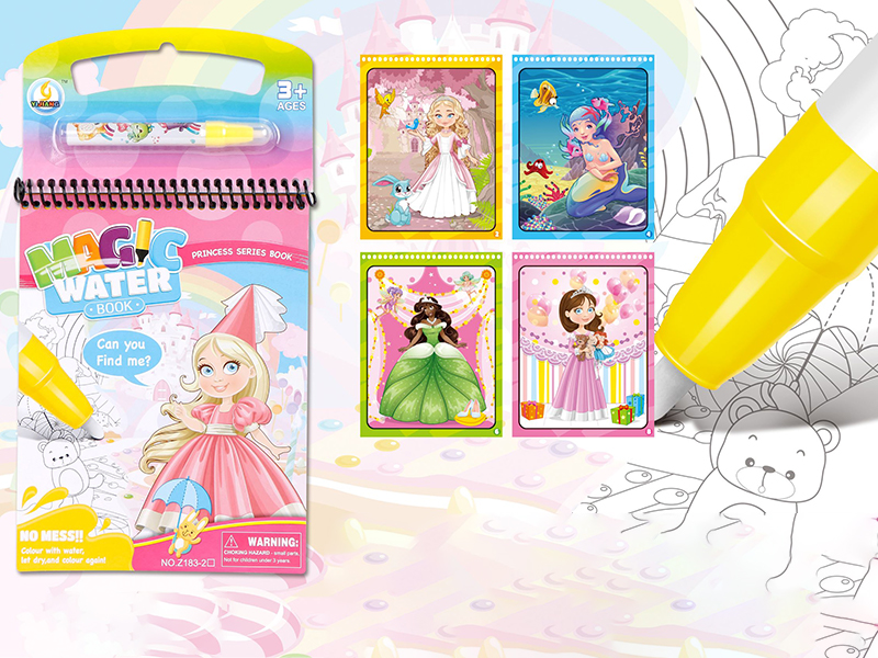 Princess World Water Painting Book