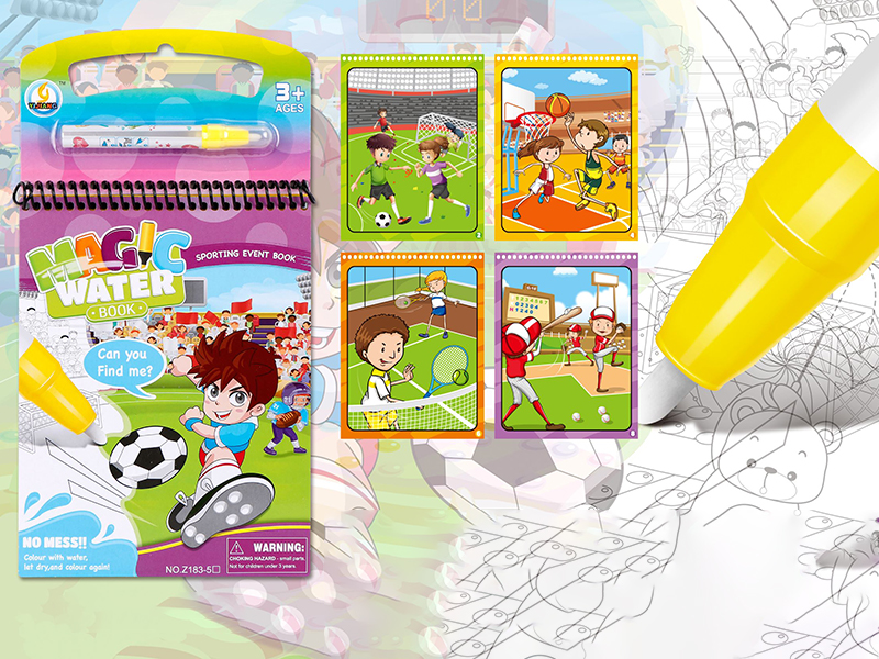 Sports Series Water Painting Book