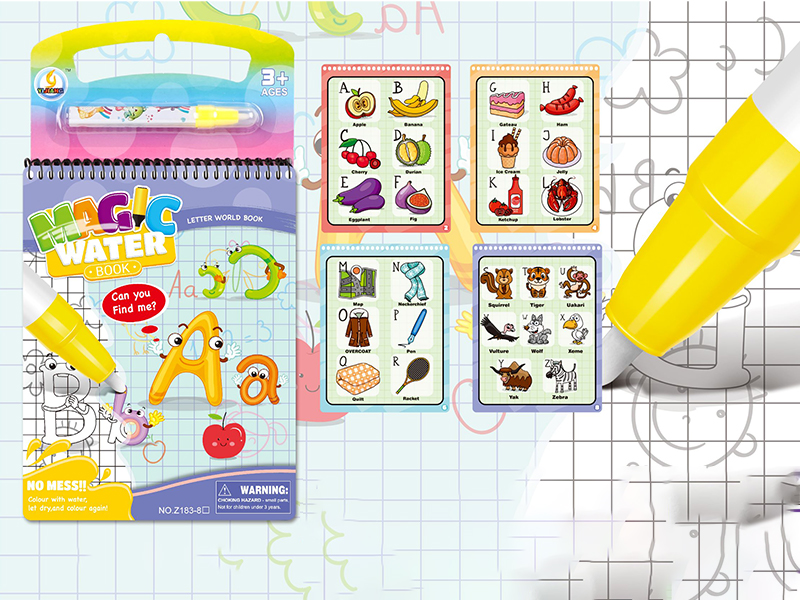 Alphabet World Water Painting Book