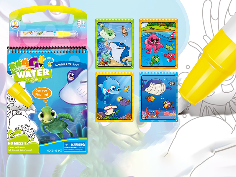 Marine Organism Water Painting Book