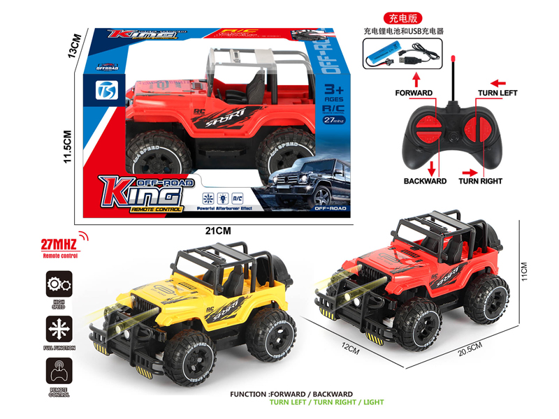4Ch R/C Off Road Wrangler Racing Car With Light