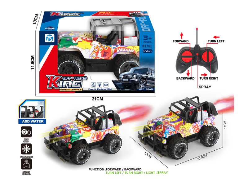 5Ch R/C Graffiti Wrangler Off-Road Vehicle With Light