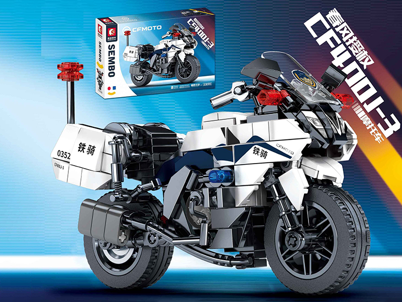 Car Model Building Blocks - CF400J-3 Motorcycle(368PCS)