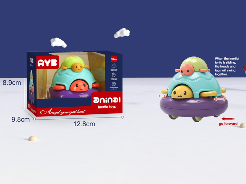 Friction Turtle Cart Toy