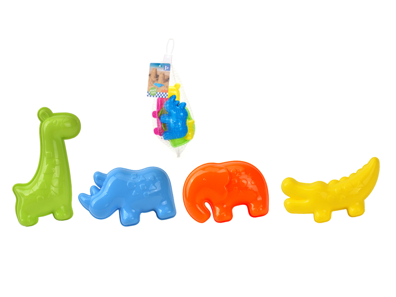 4Pcs Grassland Animals Beach Toys