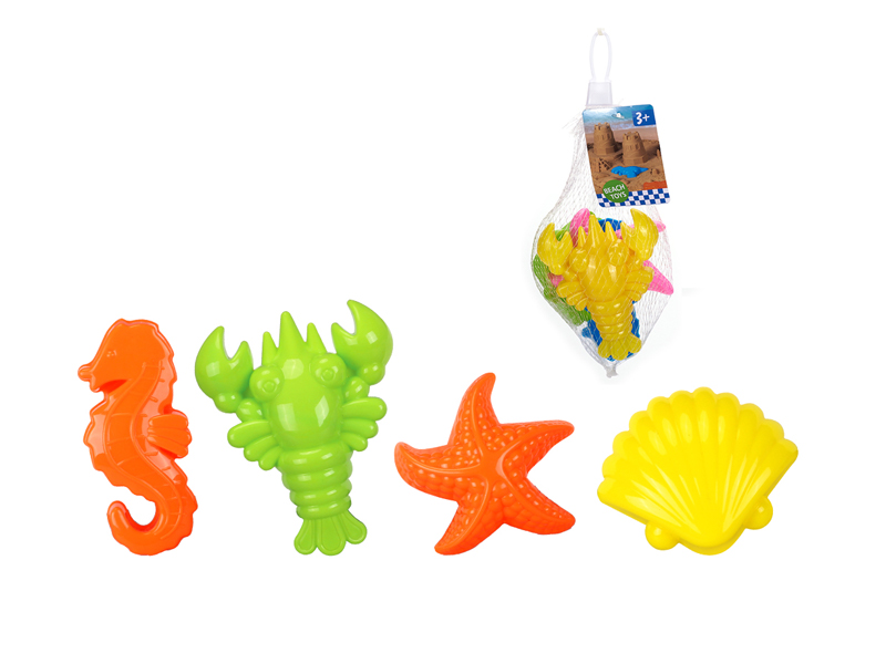 4Pcs Ocean Animals Beach Toys