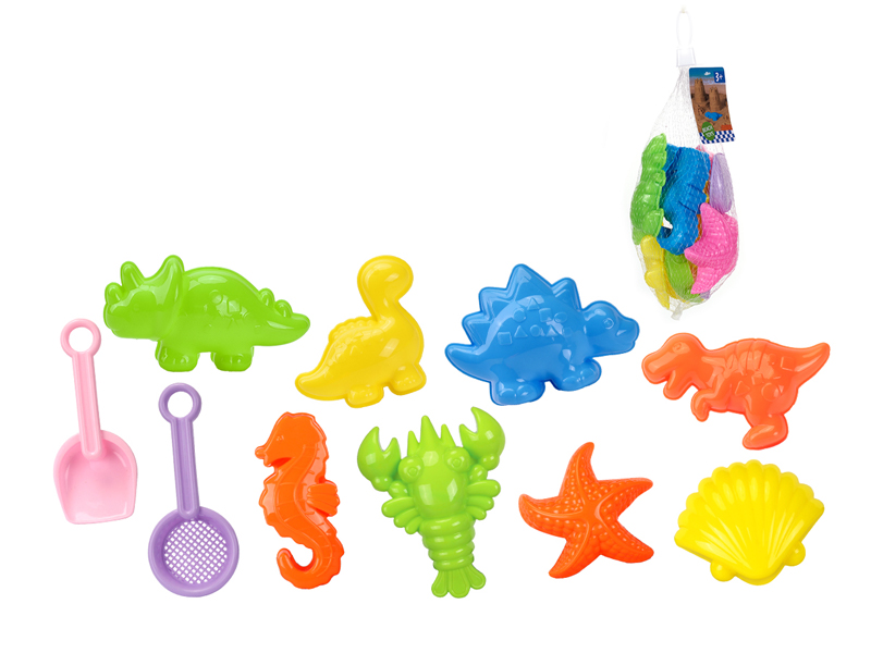 10Pcs Ocean Animals Dinosaur Beach Toys