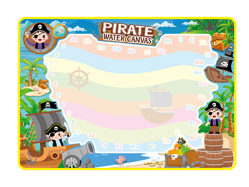 Pirate Theme Doodle Magic Water Canvas