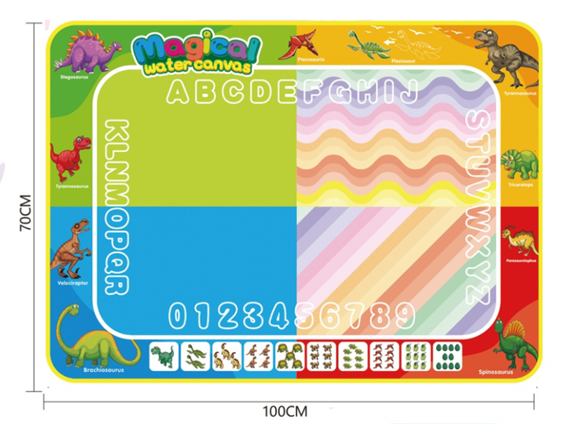 Dinosaur Theme Doodle Magic Water Canvas