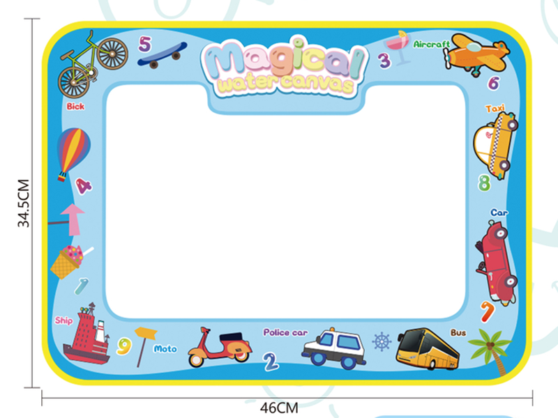 Traffic Theme Doodle Magic Water Canvas