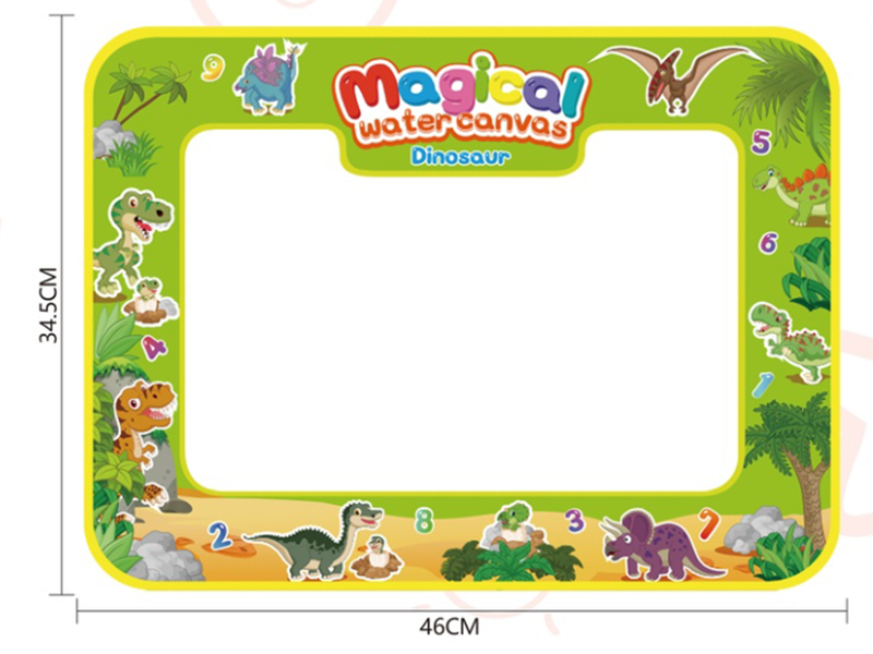 Dinosaur Theme Doodle Magic Water Canvas
