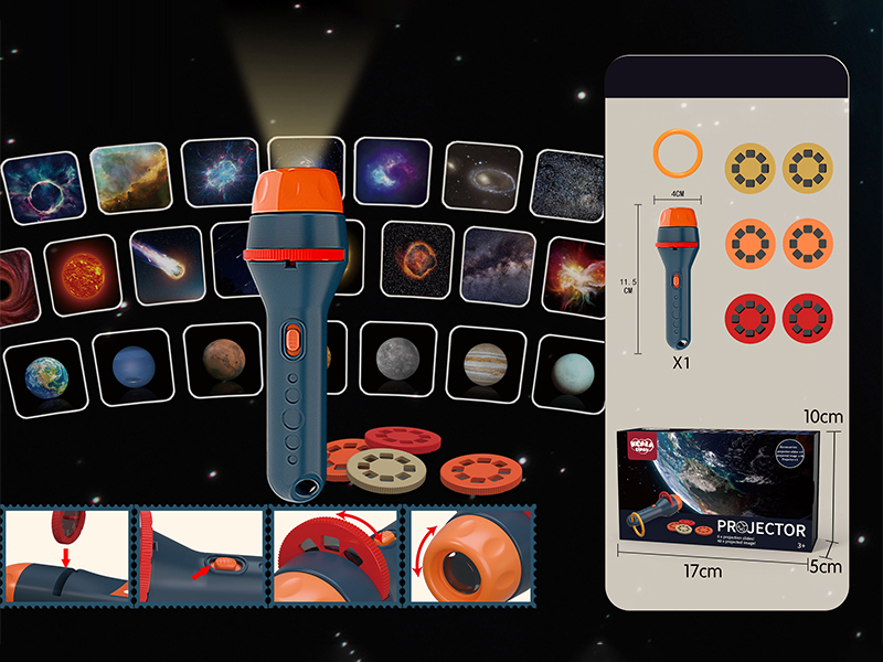 Projection Circular Flashlight (Starry Sky Version)