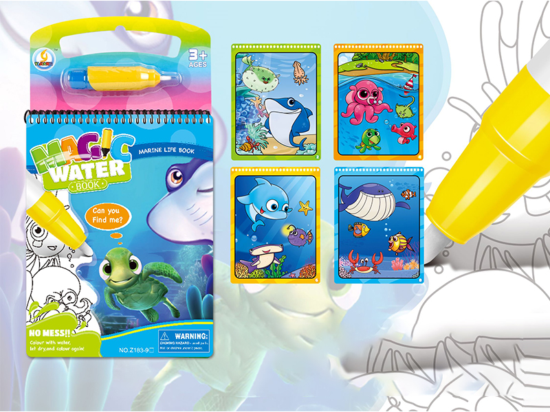 Marine Organism Water Painting Book