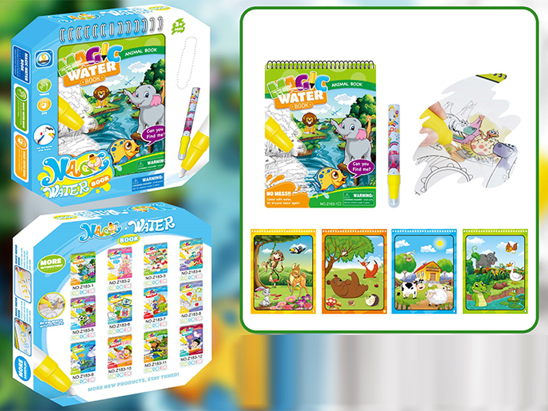 Animal World Magic Water Painting Book
