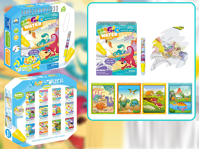 Dinosaurs World Water Painting Book