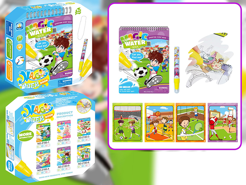 Sports Series Water Painting Book