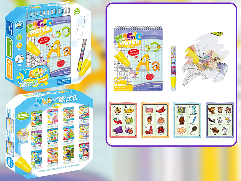 Alphabet World Magic Water Painting Book