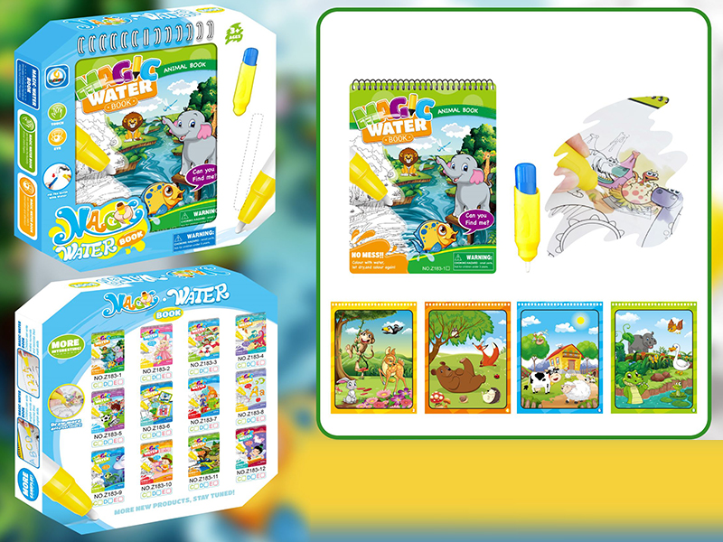 Animal World Magic Water Painting Book